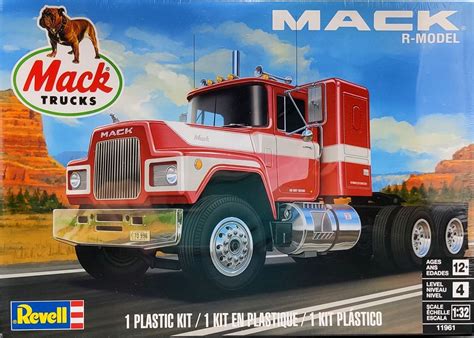 Revell (Monogram) Mack R-Model Semi Tractor Truck, 1/32 Scale ...