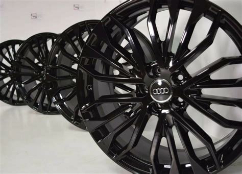 20″ AUDI S6 A6 Factory OEM original Wheels Rims 20 4G0-601-025 Black – Factory Wheel Republic