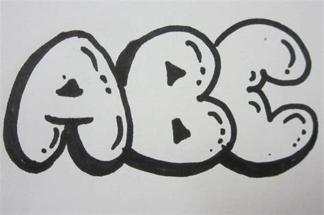 How To Draw Graffiti Bubble Letters