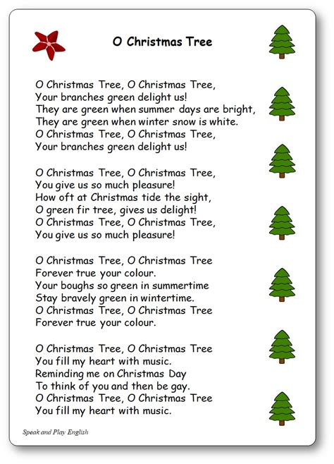 O Christmas Tree, Lyrics in English and in French - O Christmas Tree in French