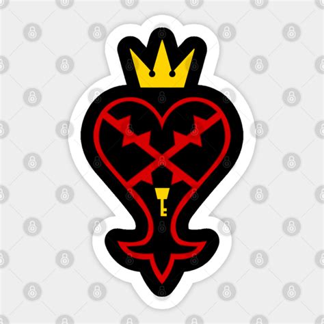 Kingdom Hearts Heartless Symbol - Kingdom Hearts - Sticker | TeePublic