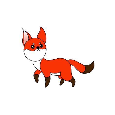 red fox drawing easy - Kristan Vann