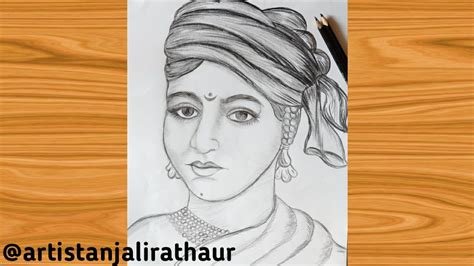 Jhansi Ki Rani Laxmi Bai Drawing - Kenjutaku