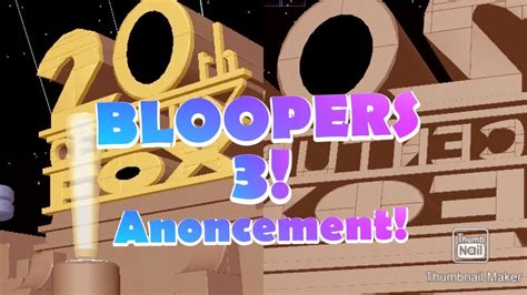 20th Century Fox Bloopers 3 Anoncement! - YouTube