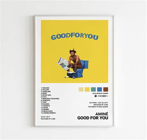 Aminé Poster Good for You Poster Tracklist Album Cover - Etsy