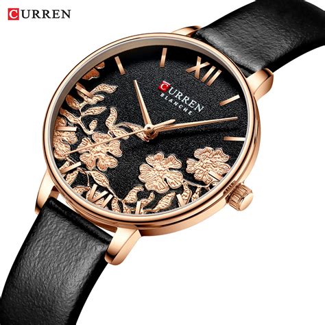 Aliexpress.com : Buy CURREN Leather Women Watches 2019 Beautiful Unique ...