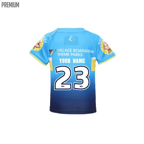 Buy 2023 Gold Coast Titans NRL Home Jersey – Toddler - NRL Jerseys