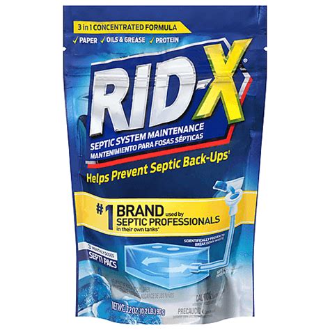 Rid-X® Septic System Treatment Dual Action Septi-Pacs 3 ct Box | Buehler's