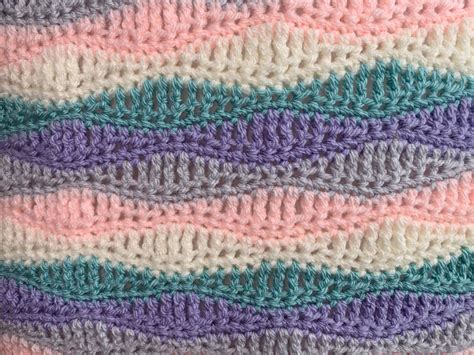 Crochet Wave Stitch - Long Wave Stitch