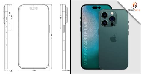 CAD renders iPhone 14 | TechNave
