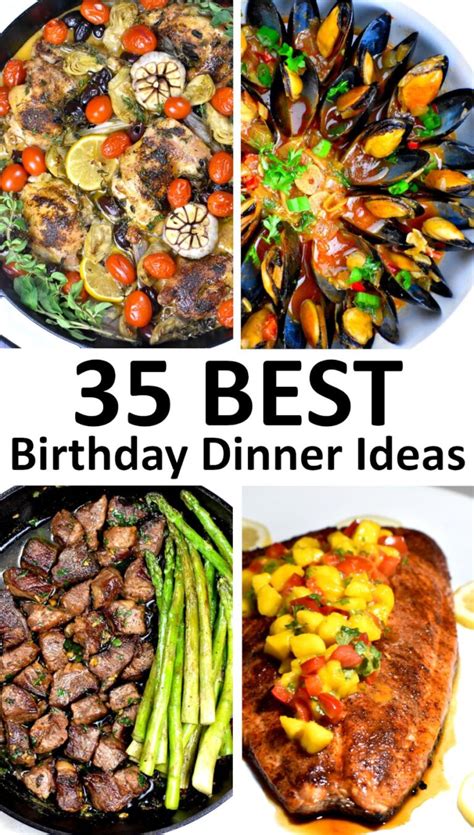 The 35 BEST Birthday Dinner Ideas - GypsyPlate