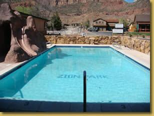 Zion Park Pool at Motel - Zion National Park