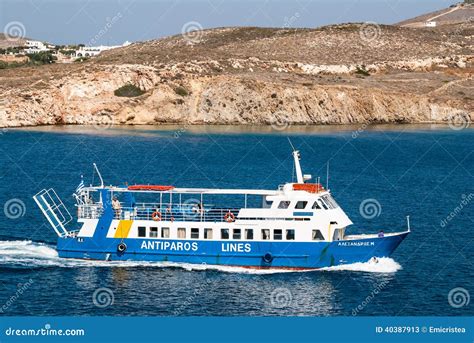Cruise Ship in Aegean Sea, Greece Editorial Stock Photo - Image of nautical, transportation ...