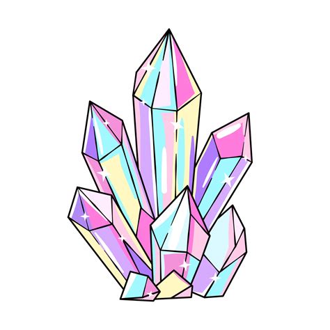 Diamonds, crystals vector drawing 5490822 Vector Art at Vecteezy