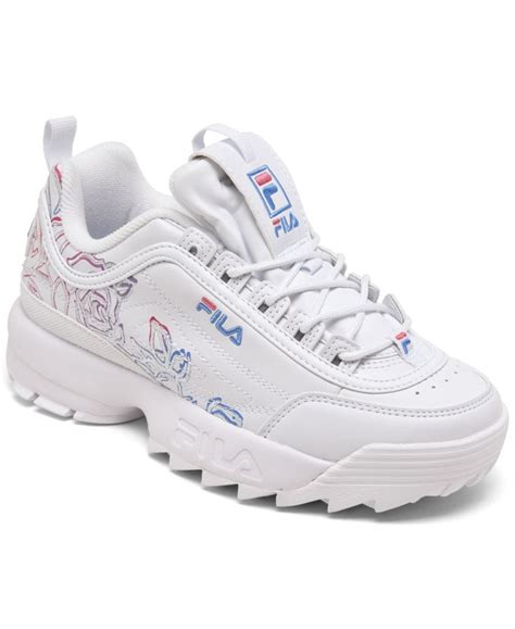 Fila Women's Disruptor Ii Floral Casual Athletic Sneakers from Finish ...