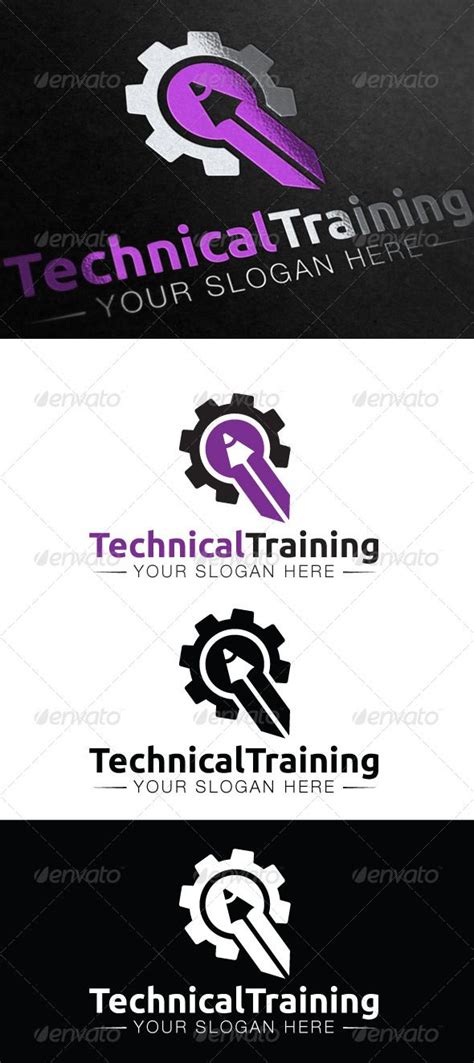 Technical Training Logo | Logo design free templates, Logo design template, Graphic design logo