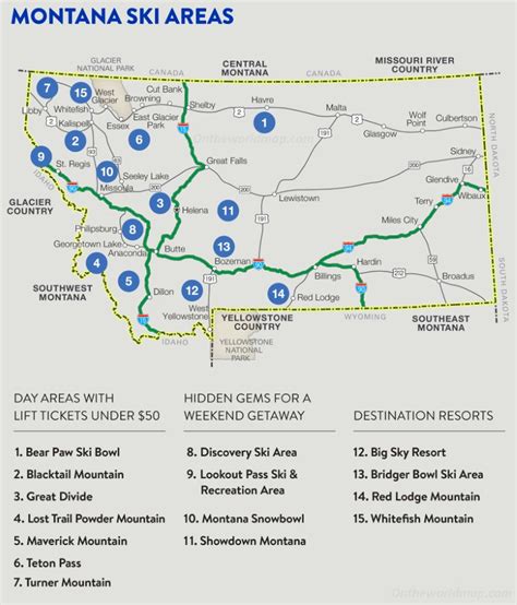 Montana Ski Resorts Map – Verjaardag Vrouw 2020