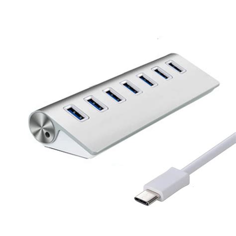 Thunderbolt 3 USB Type c Hub USB C Dock Dongle with 7 Ports USB 3.0 ...