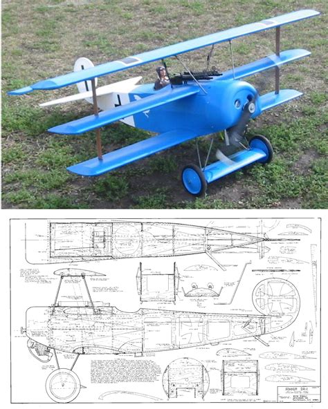 Fokker DR-1 Triplane Plan - Nick Ziroli Scale Plans