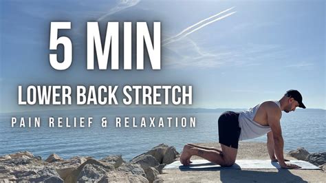 5 Min Lower Back & Glute Stretch | Pain Relief & Relaxation - YouTube