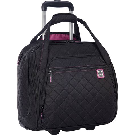 Delsey Quilted Rolling Underseat Tote - Exclusive | Best travel bags ...