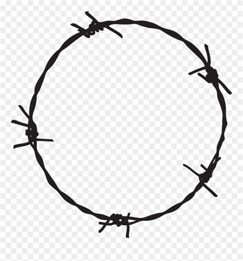 Barbed Wire Png Transparent Image - Barb Wire Circle Vector Clipart (#4149370) - PinClipart