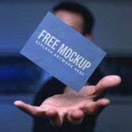 Hand Holding Business Card Mockup - Mockup Love