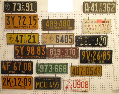 Bonhams Cars : A collection of California Licence plates,