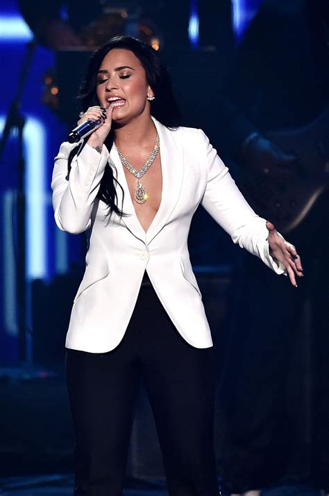 Demi Lovato Performs at Grammy Awards 2016 in Los Angeles, CA