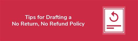 No Return, No Refund Policy - Privacy Policies