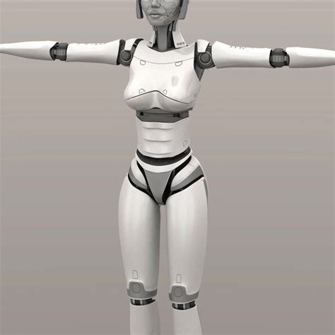 3D humanoid female robot - TurboSquid 1170672