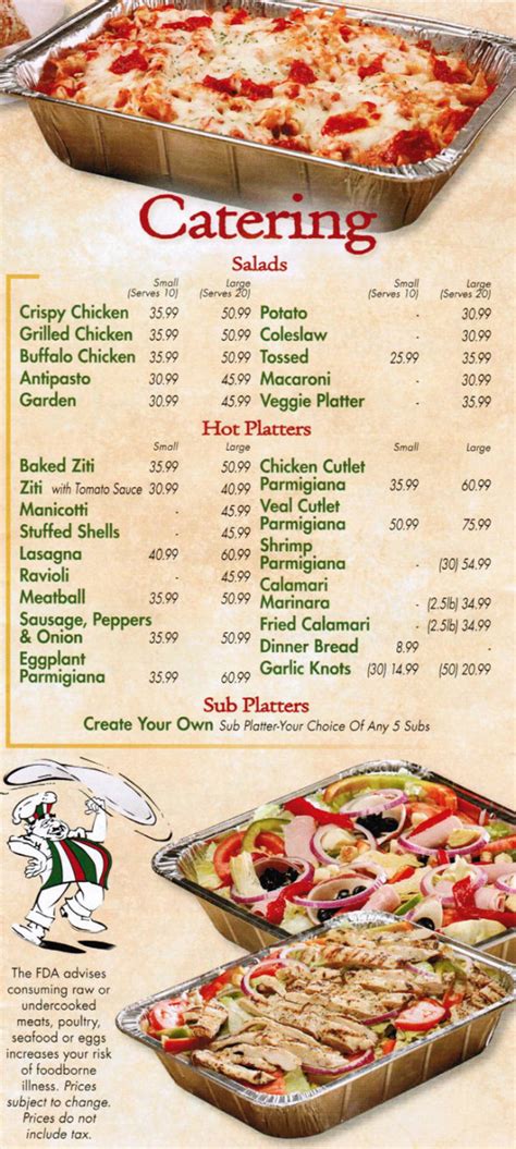 menu-catering | Paesan's Pizza NY Style Pizza