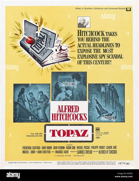 Topaz - Movie Poster - Director: Alfred Hitchcock - 1969 Stock Photo ...