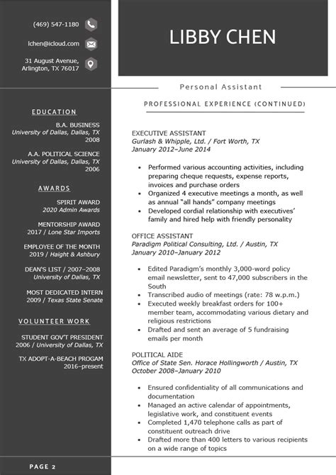 Resume 1 Or 2 Pages Long Resume - Riset