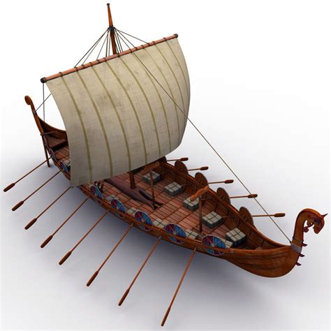 3d viking ship boats model | Viking ship, Viking longboat, Vikings