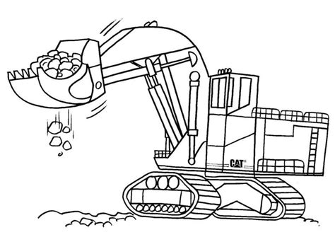 Steam Shovel Coloring Pages