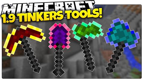 Minecraft 1.9 | MAGIC OP TOOLS | TINKER'S CONSTRUCT (Minecraft Custom Command) - YouTube