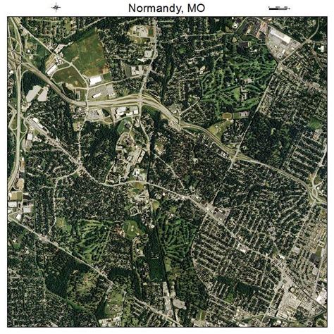 Aerial Photography Map of Normandy, MO Missouri