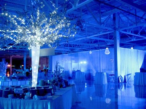 Blue Lighting at Winter Wonderland Event | Rick Herns Productions