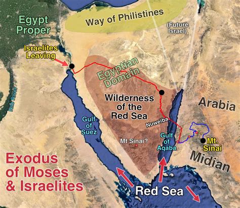 The Exodus Discovered! Egypt to Arabia | Bible evidence, Bible mapping, Red sea