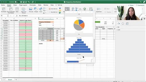 Make an Ungrouped Frequency Distribution Table using Excel - YouTube