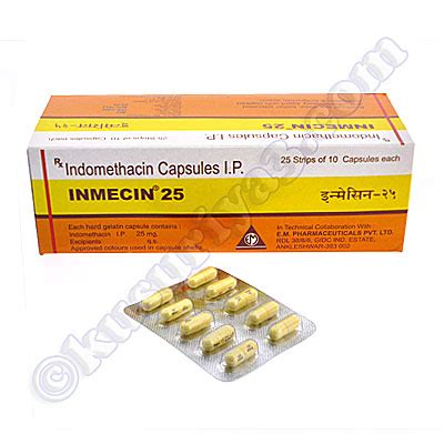 インメシン25 （インドメタシン） 25mg(Inmecin (Indomethacin) - 25mg (10 Tablets ...