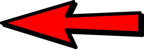 Red Arrow Left Transparent Clipart - Full Size Clipart (#5432710) - PinClipart