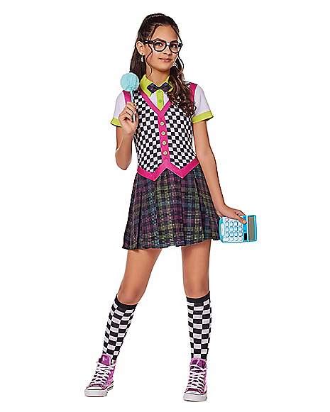 Kids Neon Nerd Dress Costume - Spirithalloween.com