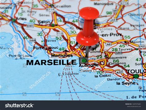 Location On Map Marseille City France Stock Photo 1487075681 | Shutterstock