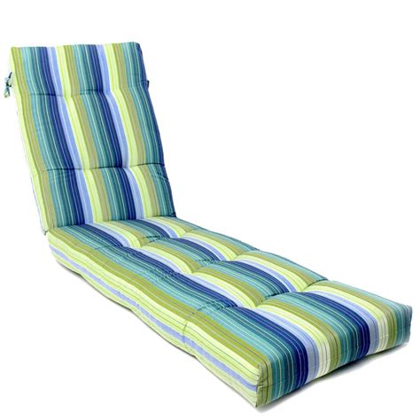 Sunbrella Seville Seaside Extra Long Outdoor Replacement Chaise Lounge ...