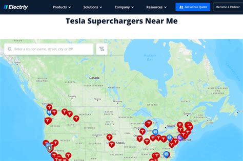 Electrly's Tesla Charging Map: Help You Find Tesla Charging Station