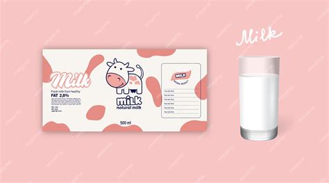 Premium Vector | Milk bottle packaging 06