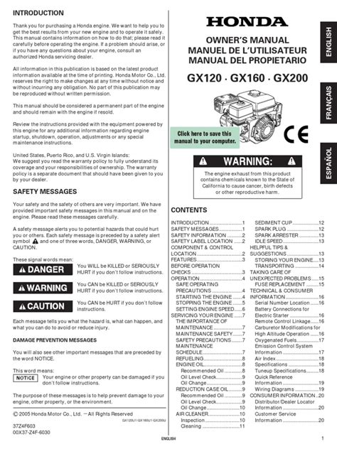 Honda Pump Operator Manual | PDF