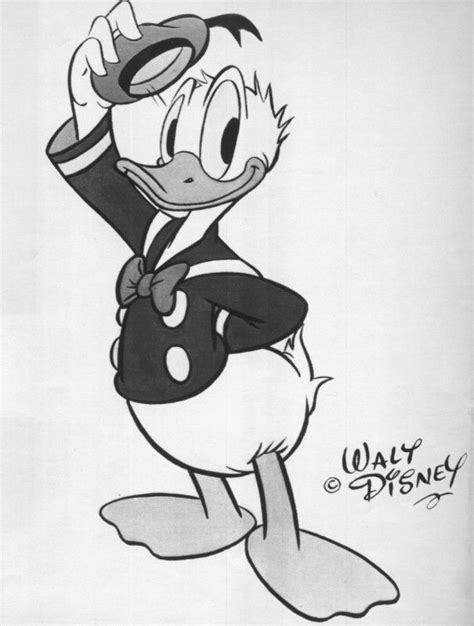 black and white donald duck - Google Search | Dibujos mickey, Tatuajes disney, Dibujos